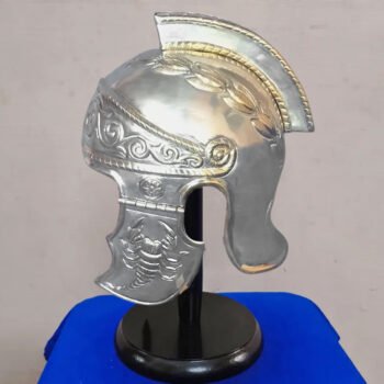Praetorian Roman helmet with the Scorpion emblazoned - Tin Brass