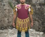 Roman Subarmalis - Wine Color with Yellow Gold Trim