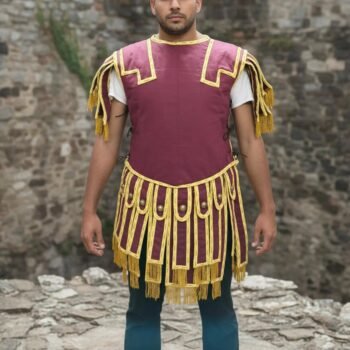 Roman Subarmalis - Wine Color with Yellow Gold Trim