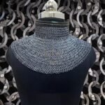 Titanium Chainmail Collar 9MM Flat Ring Riveted Every Rings