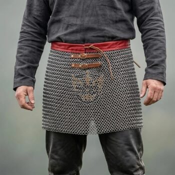 Chainmail Skirt 8MM Flat Ring Riveted with Solid Ring For HMB Armor