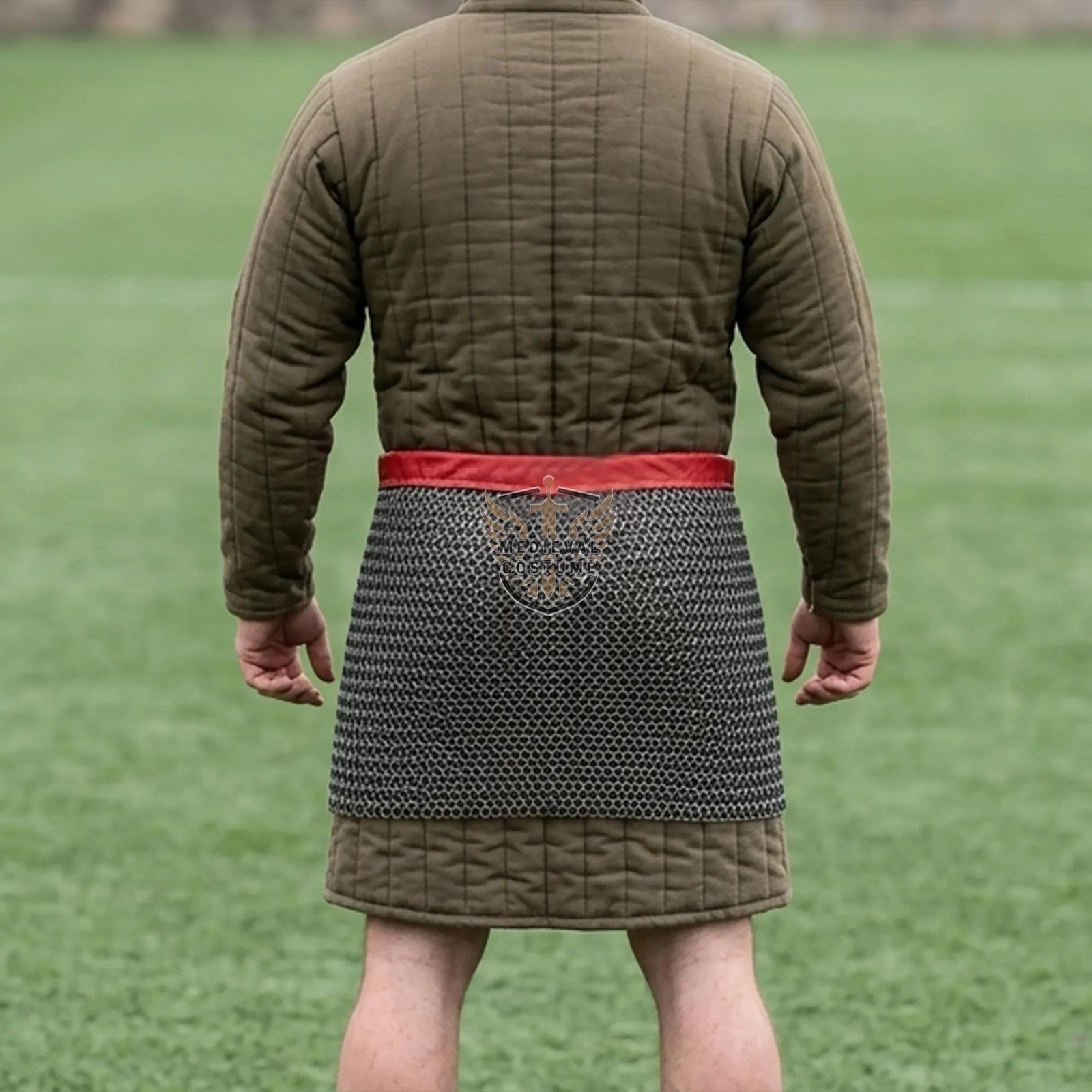 Chainmail Skirt 8MM Flat Ring Riveted with Solid Ring For HMB Armor - Image 2